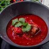 Борщ з м'ясом