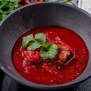 Борщ з м'ясом