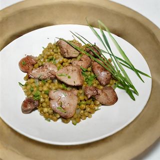 Petits Pois avec Foie