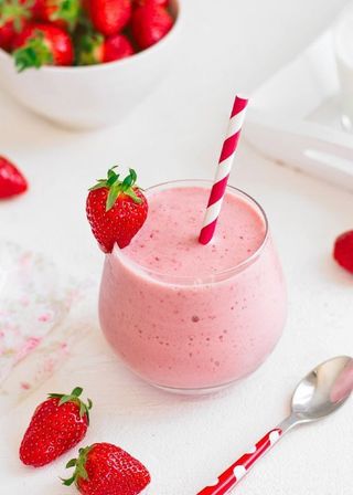 Jus De Fraise Au Lait