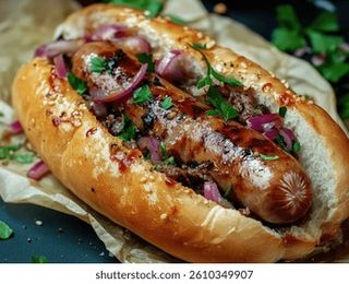 Sandwich saucisses de foie