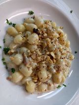 Strozzapreti con gorgonzola e noci