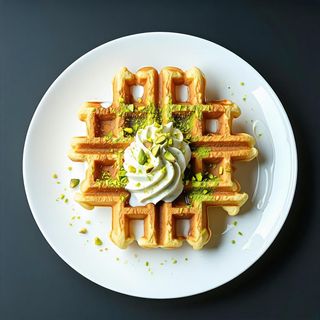 Waffles crema pistacchio