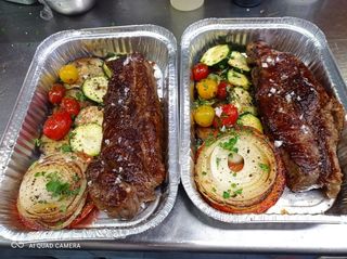 Entrecot A La Plancha Con Verduras Salteadas