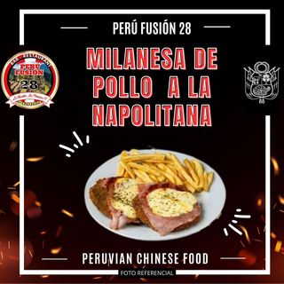 MILANESA DE POLLO A LA NAPOLITANA