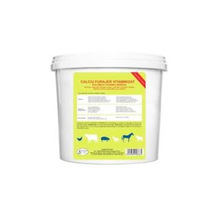 Calciu furajer vitaminizat,cabaline,ovine,pasari,porcine, Pasteur, 5Kg