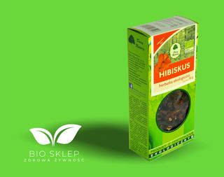 Herbatka ekologiczna hibiskus Dary Natury 50g