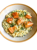 Rižoto losos sa bebi spanaćem