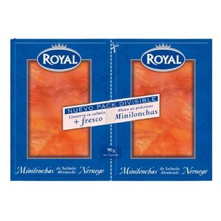 Mini Lonchas de Salmón Ahumado Royal Dúo Pack 2x50 Gr.