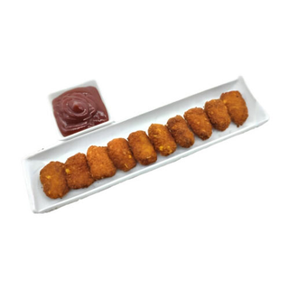 Nuggets de pollo con salsa barbacoa
