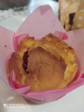 Muffinka z maliną