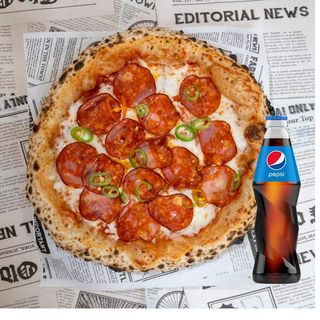 Pizza Diavola mare Ø30cm  + Pepsi 330ml