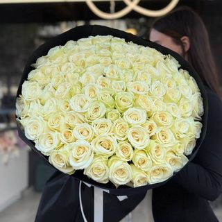 101 біла троянда