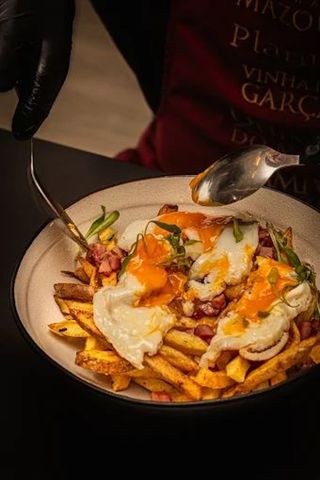 Ovos Rotos de Bacon e Cogumelos