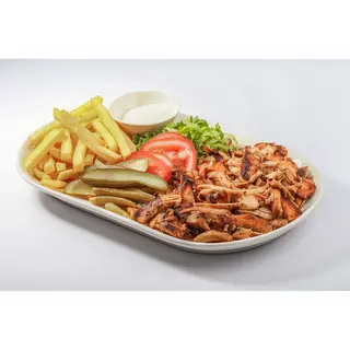 Shawarma con Ensalada