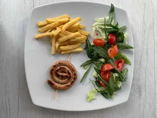 Zampina con patate fritte