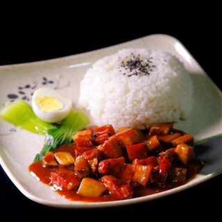 Pancetta stufato con riso