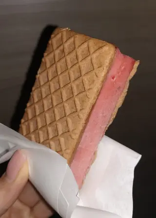 Biscotto gelato artigianale.