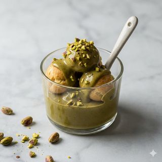 Profitterol al pistacchio in monporzione 