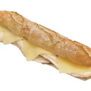 Sándwich de pechuga de pollo y queso