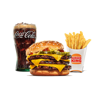 Triple Cheeseburger meal