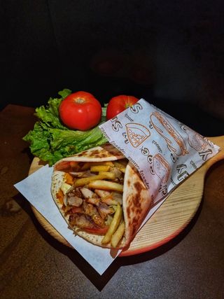 Piadina kebab con piadina senza strutto
