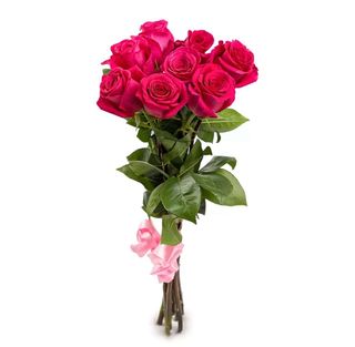 Bukiet z 5 amarantowych róż