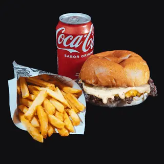 MENU SINGLE  TRUFFLE BEEF SMASH BURGER,