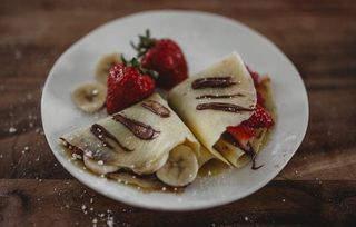 Crepes con Nutella e frutta fresca