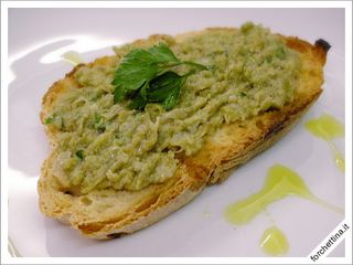 Bruschetta crema di carciofiolive