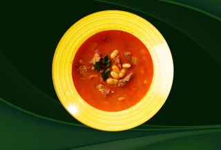 Bors de fasole cu afumatura