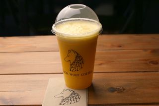 Croissant + cappuccino + fresh