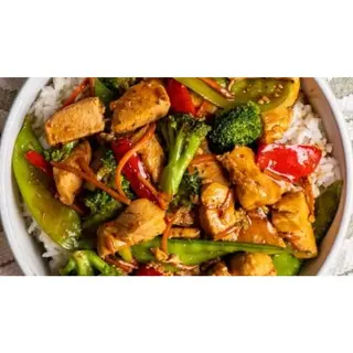 Duo Star (Beef, Chicken and Fried Veggies)