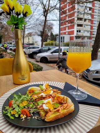 Kajgana s dimljenim lososom