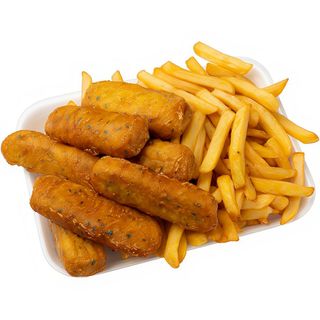 CHURROS PESCADO CON PAPAS