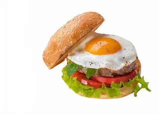hamburguesa con huevo