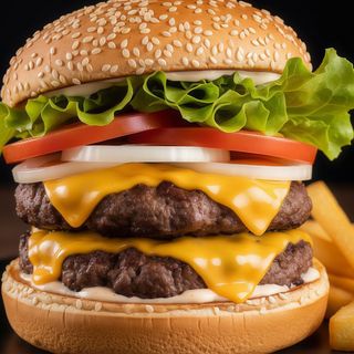 Hamburguesa doble mixto