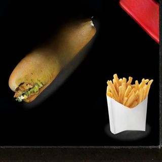 White Dog + Pomfrit + Coca cola 0.33l