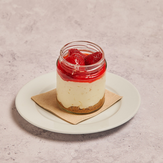 Cheesecake con Fresas del Huerto