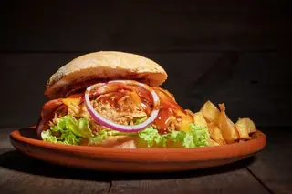 Hamburguesa pulled pork 