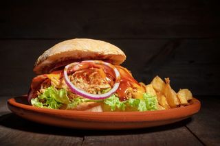 Hamburguesa pulled pork 