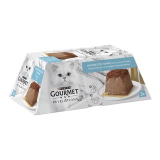 Корм для котів Gourmet Revelations мус з тунецем та підливкою (2*57г)