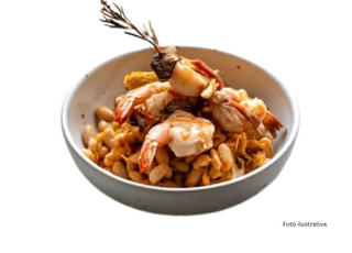 gambas con champiñones