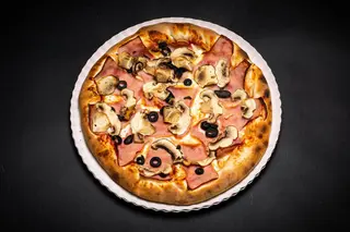 Pizza Prosciutto e Fungghi Clasica 520 Gr.