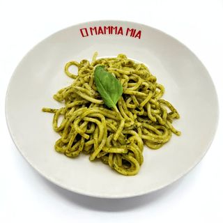 Pici/Tagliatelle al pesto