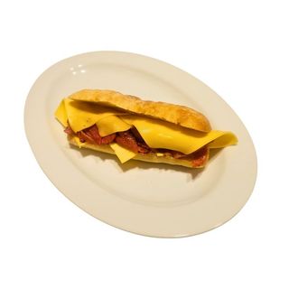 Bocadillo Bacon y Queso (Pan Cristal o Pan Semillas)