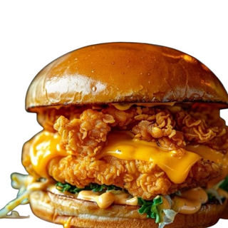 Паниран пилешки бургер