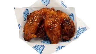 Fried chicken salsa dolce piccante