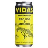 Газирана напитка Vidas Бял бъз с лимон, 250 мл