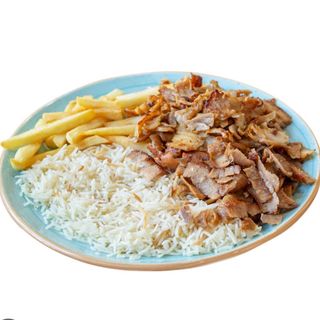 Menú Plato Kebab Con Arroz